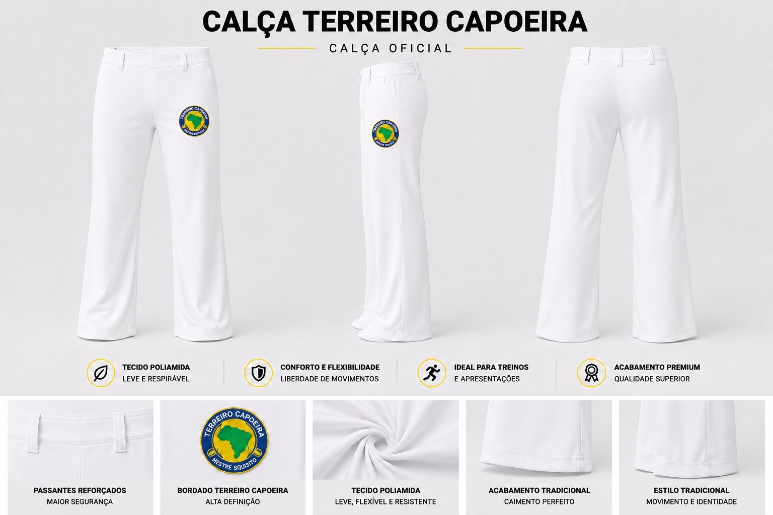 Calça Oficial Terreiro Branca